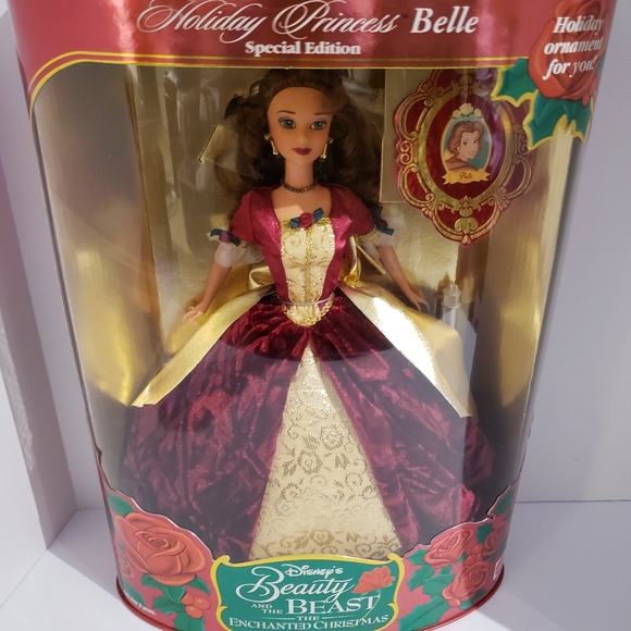 Disney's Beauty and the Beast Holiday Princess Belle doll Enchanted Chri… - Picture 10 of 10